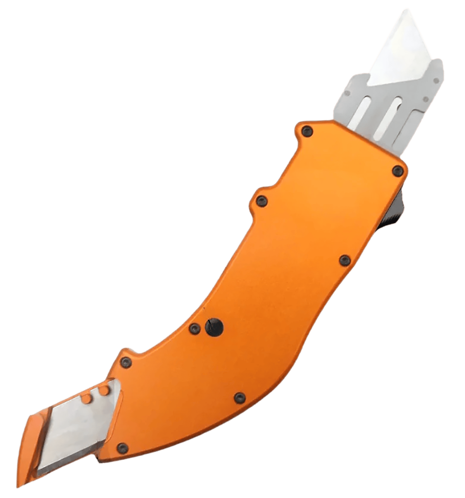 Templar Knife  Squire Utility OTF Razor Plain Orange Anodized 5.38" Aluminum Handle