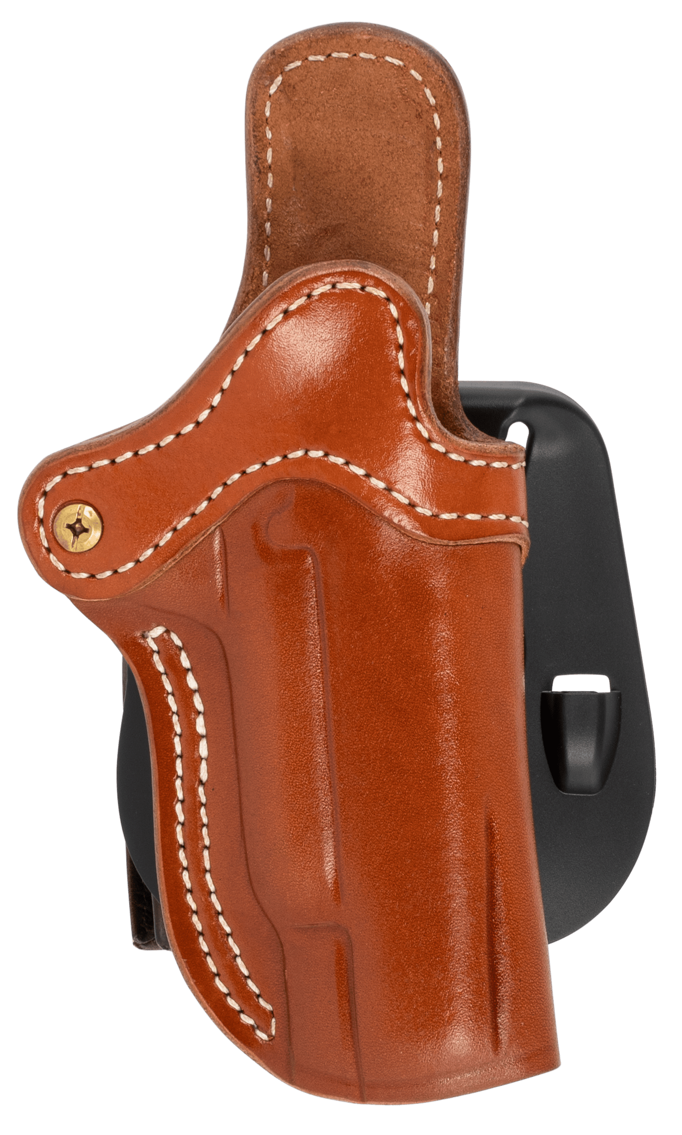 1791 Gunleather ORPDH1CBRR BH1 Optic Ready Size 01 OWB Style made of Leather with Classic Brown Finish, Adjustable Cant & Paddle Mount Type fits 4-5" Barrel 1911 for Right Hand