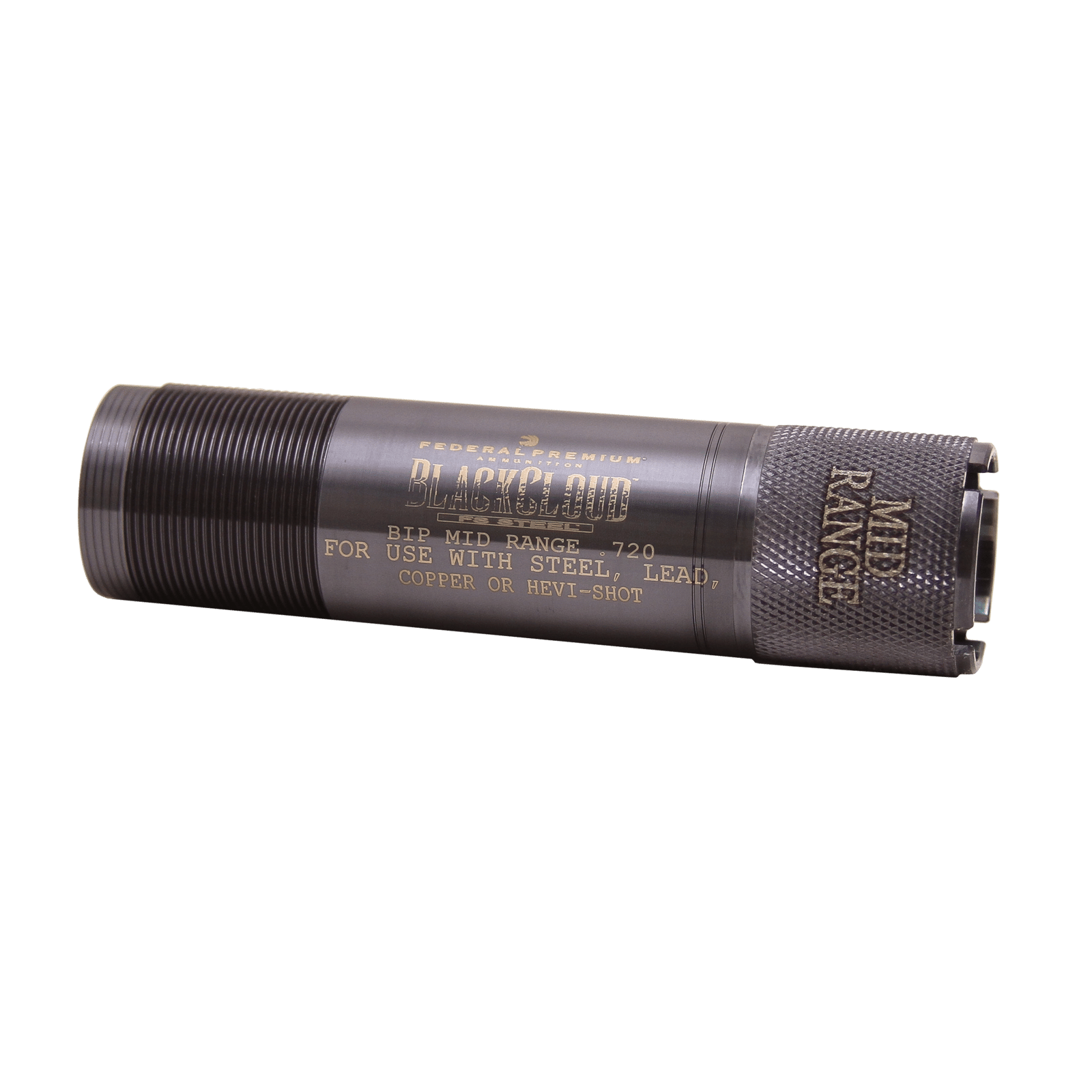 Carlson's Choke Tubes 09006 Black Cloud  Browning Invector Plus 12 Gauge Mid-Range Steel Titanium Coated