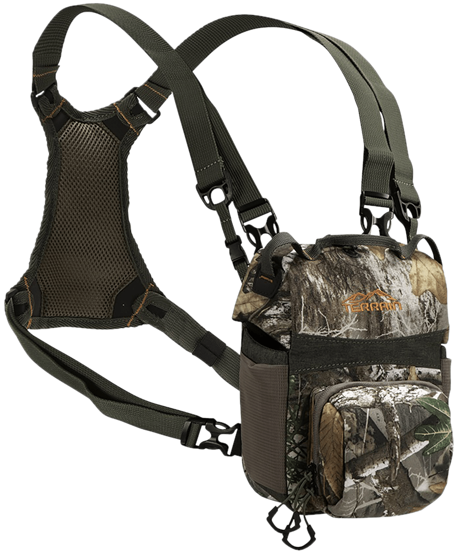 Terrain 19220 Mesa Deluxe Bino Pack Realtree Edge Back Harness Magnetic Closure