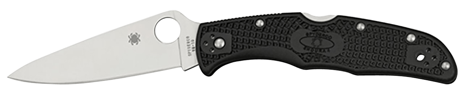 Spyderco C10FPBK Endura 4 Lightweight 3.75" Folding Plain Satin VG-10 SS Blade/Purple Bi-Directional Texturing FRN Handle Includes Pocket Clip