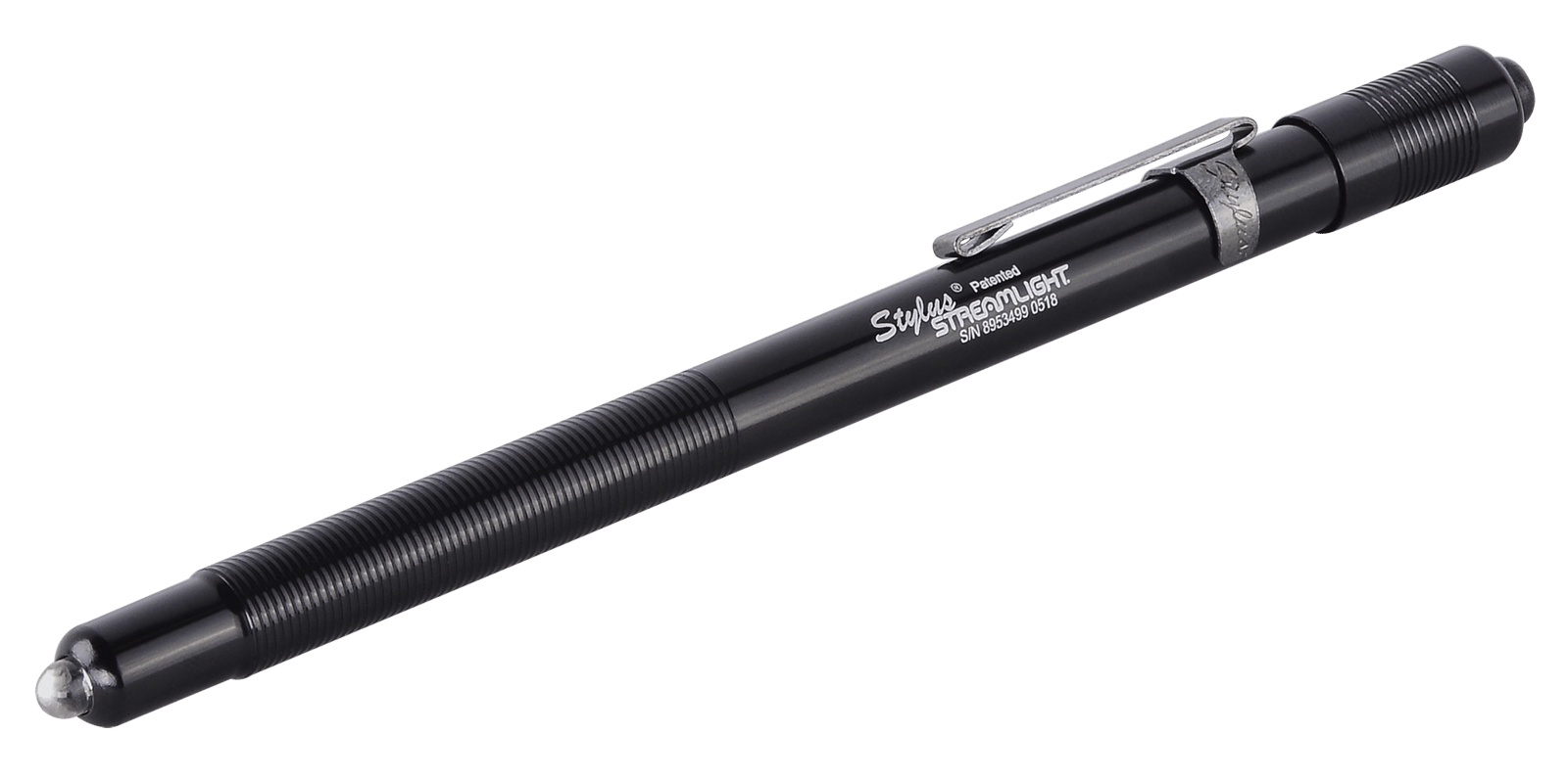 Streamlight 65006 Stylus PenLight  Black Anodized 2 Lumens Red LED