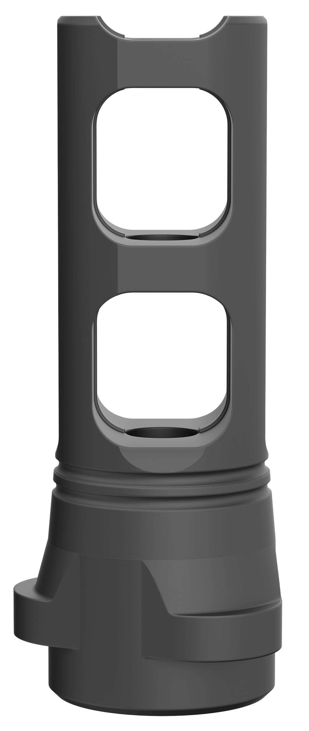 Breek Arms BRK4310 Breek LOK 3QD Gemini Dual-Port Black Nitride Steel 1/2"x28 Threads 223 Cal/5.56mm