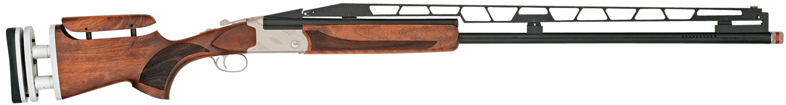 TriStar 35414 TT-15A Unsingle USA 12 Gauge 1rd 2.75" 34" Adjustable Rib Barrel Silver Rec Walnut Fixed with Adjustable Comb Stock Right Hand (Full Size) Includes 3 Extended MobilChoke