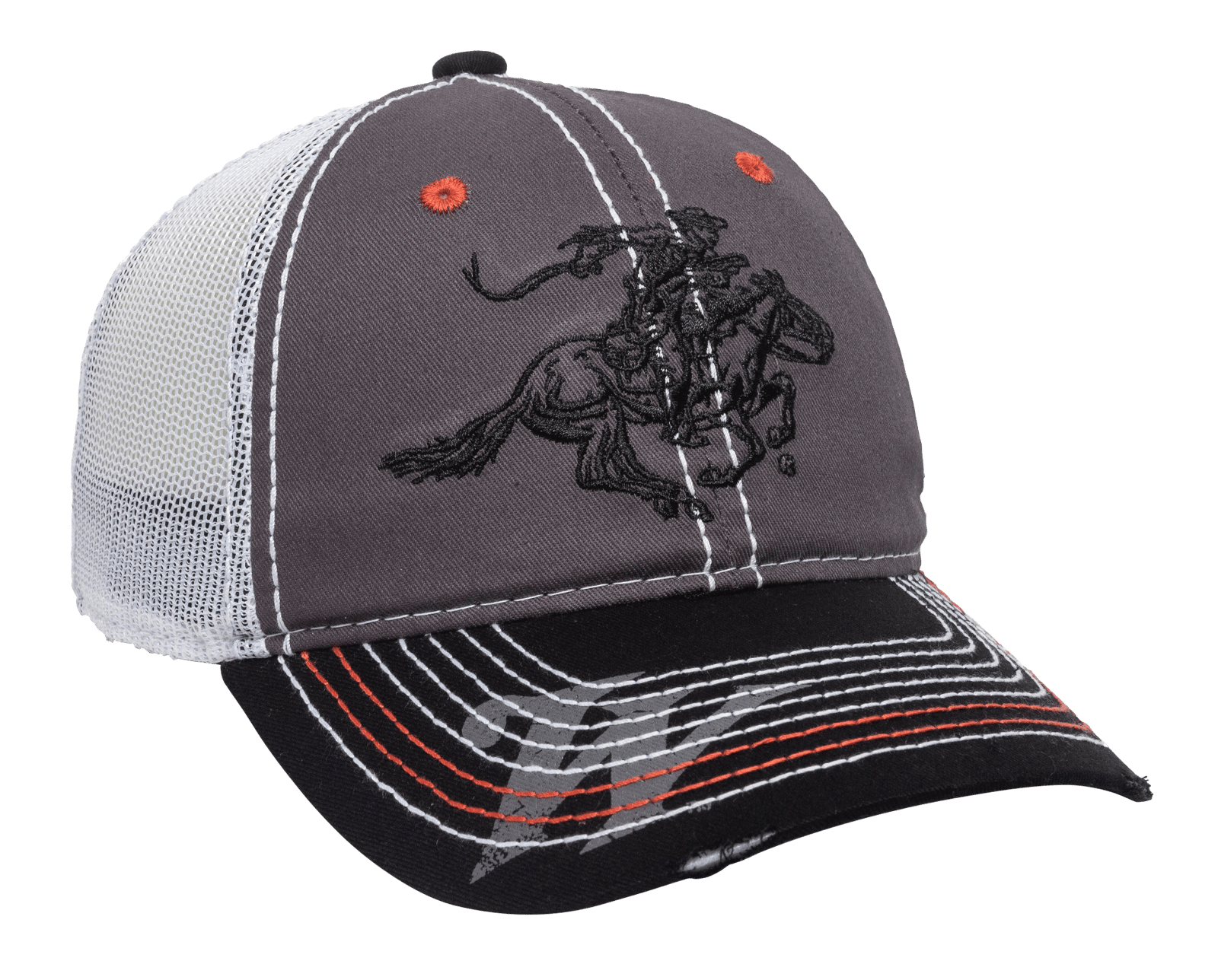 Outdoor Cap WIN35B Winchester Cap Cotton Twill Black/Charcoal/White Unstructured OSFA