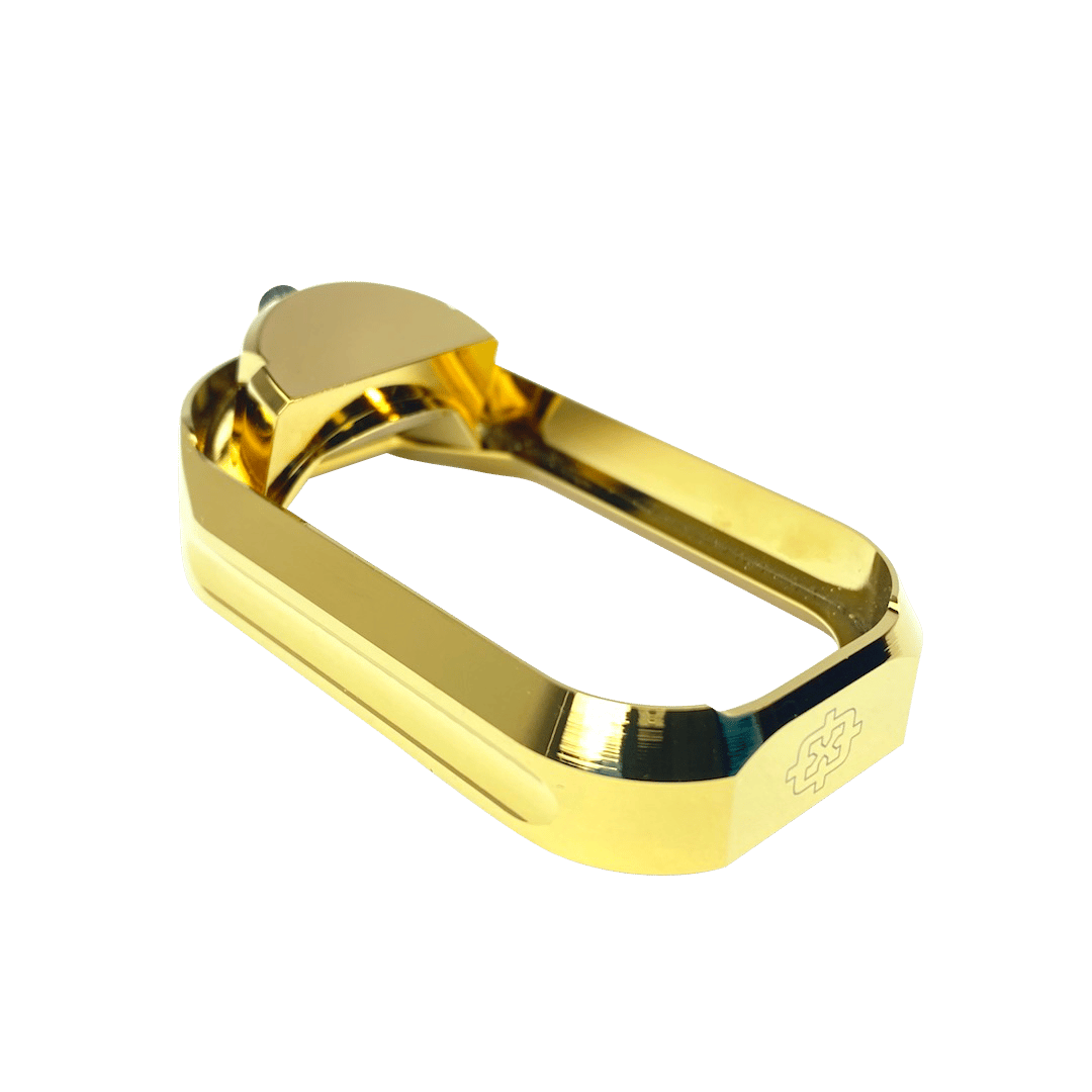 Cross Armory CRGFMWGD Flared Magwell  Compatible w/Glock Gen1-3 Gold Anodized Aluminum