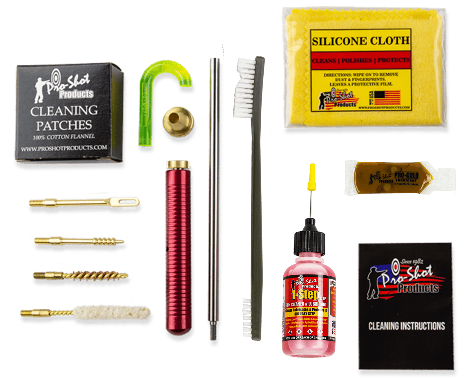 Pro-Shot R22KIT Classic Box Kit .22 Cal Rifle/Yellow Plastic Case