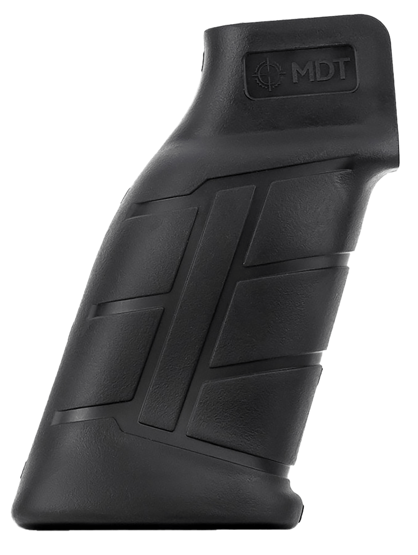 Mdt Sporting Goods Inc 103419BLK Elite Pistol Grip Black Polymer, Integrated Palm Swell, Fits AR Platform