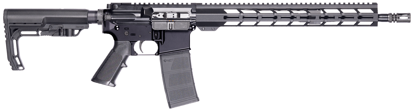 Patriot Ordnance Factory 02316  P-15 Base 5.56 NATO 10+1 16.50" Black Anodized A2 Style Grip