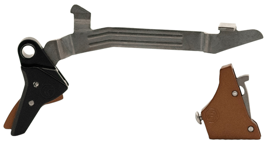 Timney Triggers ALPHAGLOCK34LRGBRNZE Alpha Competition 45 ACP/10mm Auto, Bronze Straight Trigger, Compatible w/Glock Gen3-4