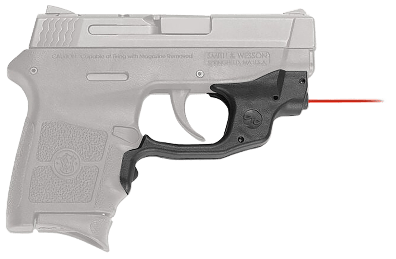 Crimson Trace 0145601 Laserguard  Fits S&W M&P Bodyguard .380, Red Laser Black Polymer