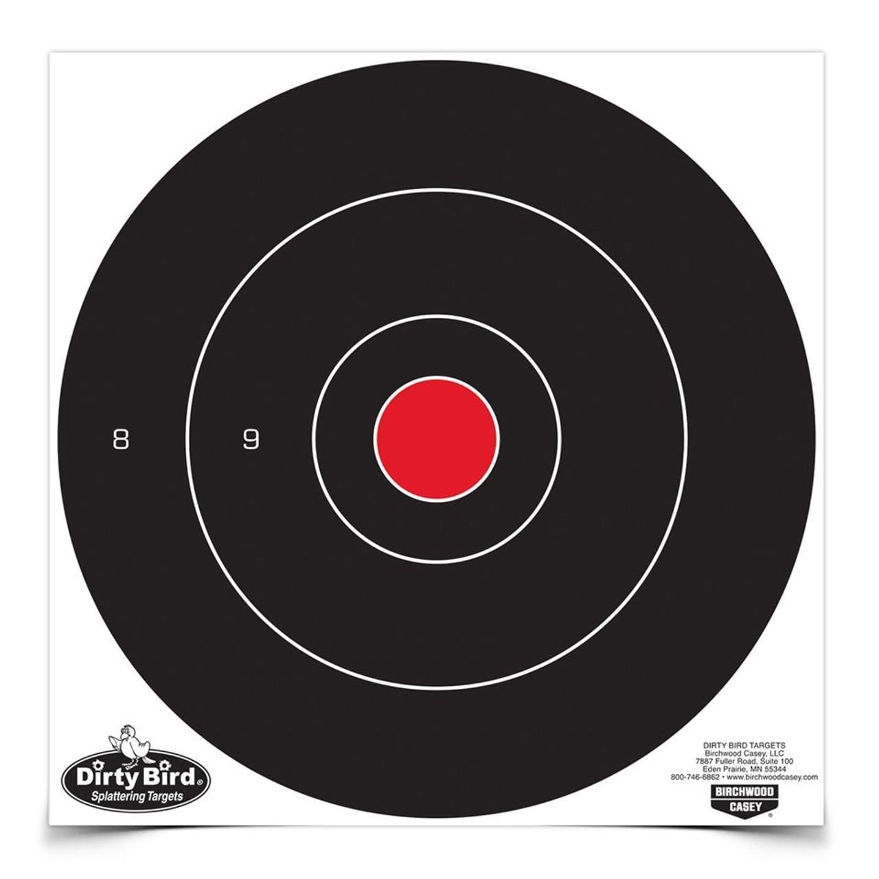 Birchwood Casey Dirty Bird 12" Bull's-Eye Target 100/ct