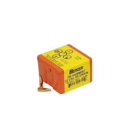 Berger Match Grade Varmint Bullets .22 cal .224" 55 gr FB Varmint 100/ct