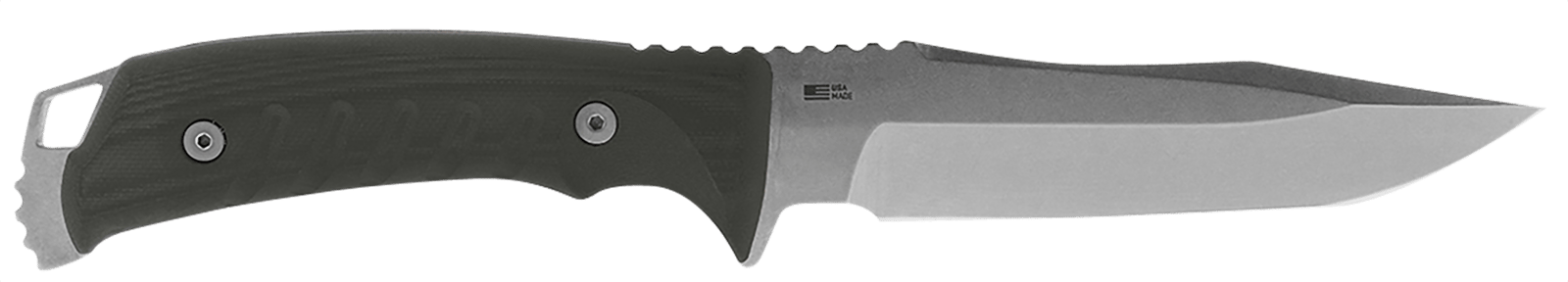 S.O.G SOG-UF1001-B Pillar  5" Fixed Clip Point Plain Stonewashed S35VN SS Blade Black Canvas Micarta Handle Includes Sheath