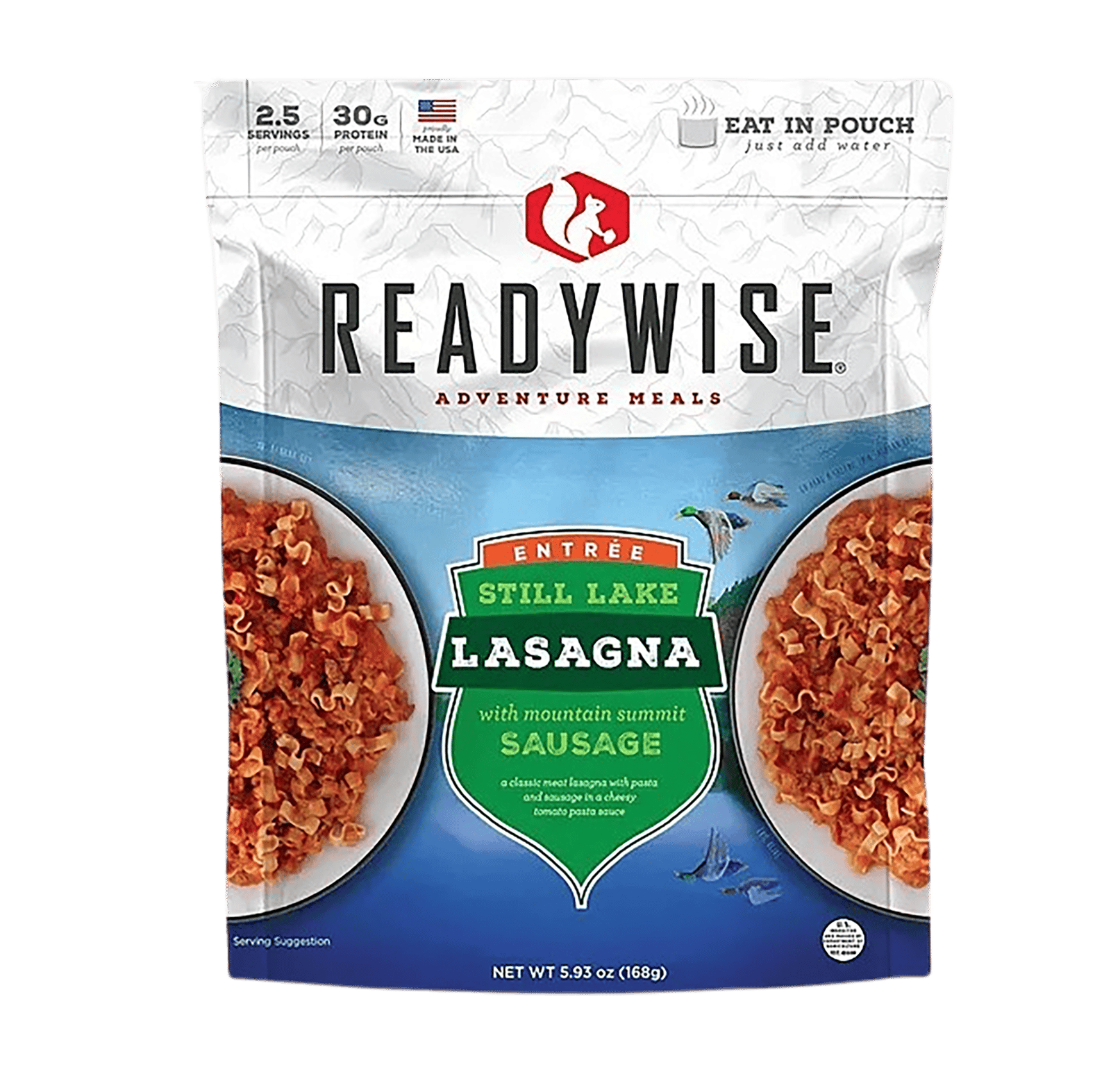 Wise Foods RW05808 Lasagna w/ Beef  2 Servings 6 Per Case