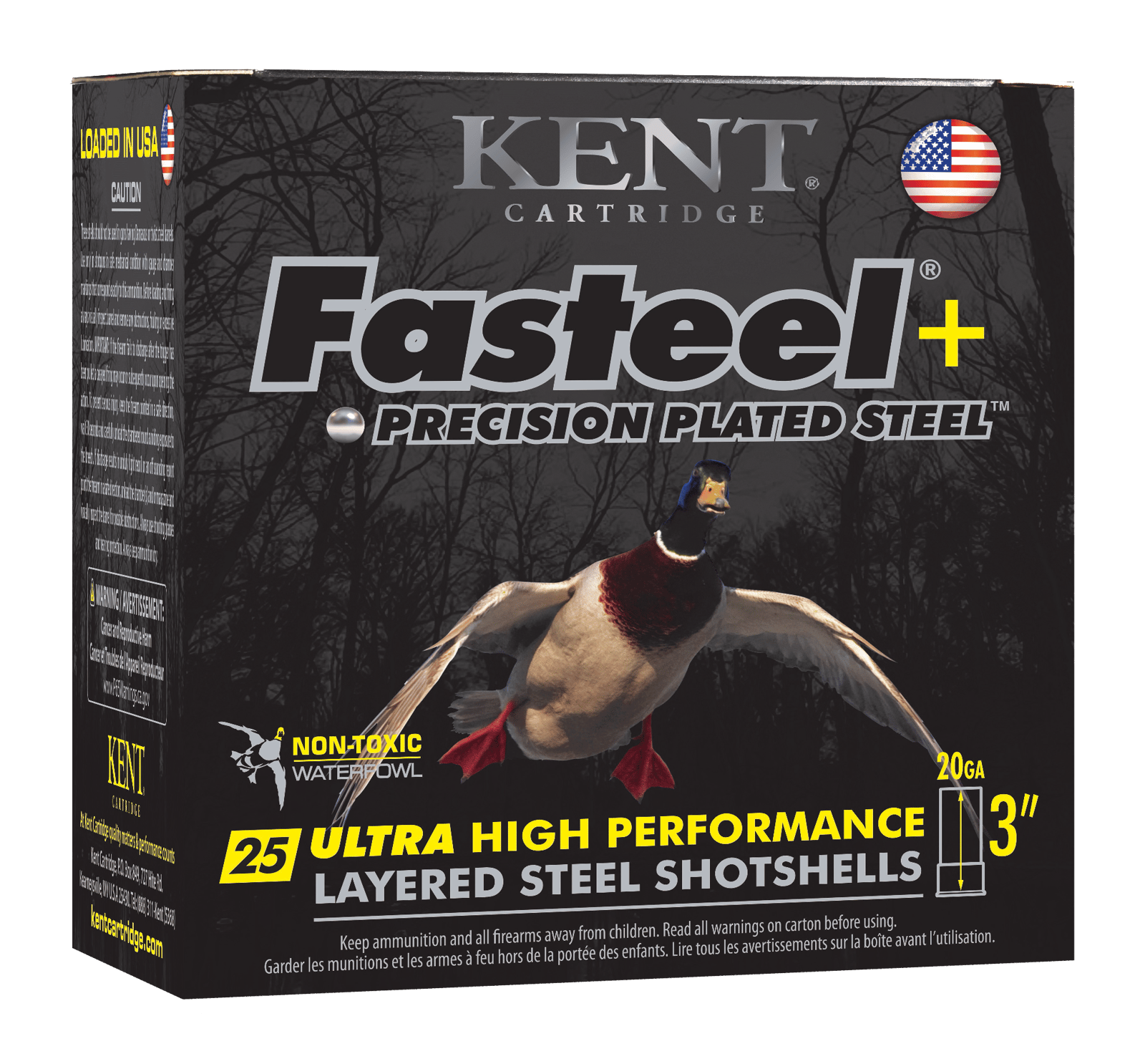 Kent Cartridge K203FSP282X4 Fasteel +  20 Gauge 3" 1 oz 2/4 Shot 25 Per Box/ 10 Case