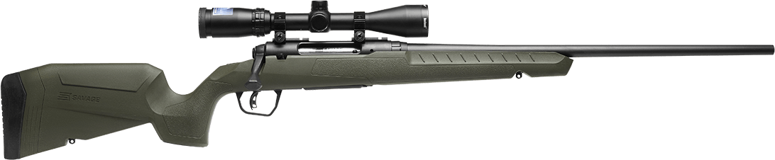 Savage Arms 32155 Axis 2 XP Combo Full Size 350 Legend 4+1 18" Black Sporter Barrel, Black Carbon Steel Receiver Drilled & Tapped, OD Green Fixed Synthetic Stock, Weaver 3-9x40mm Scope, Right Hand