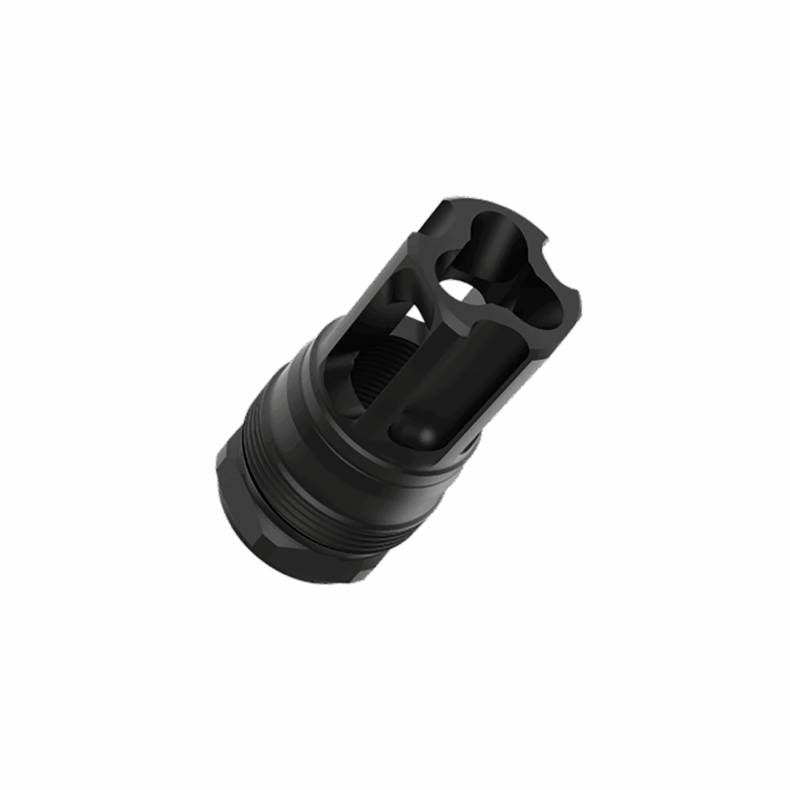 Liberty Precision Machine LPM-2001 Eclipse Flash Hider Black Stainless Steel 1/2"x28 Threads 1.70"
