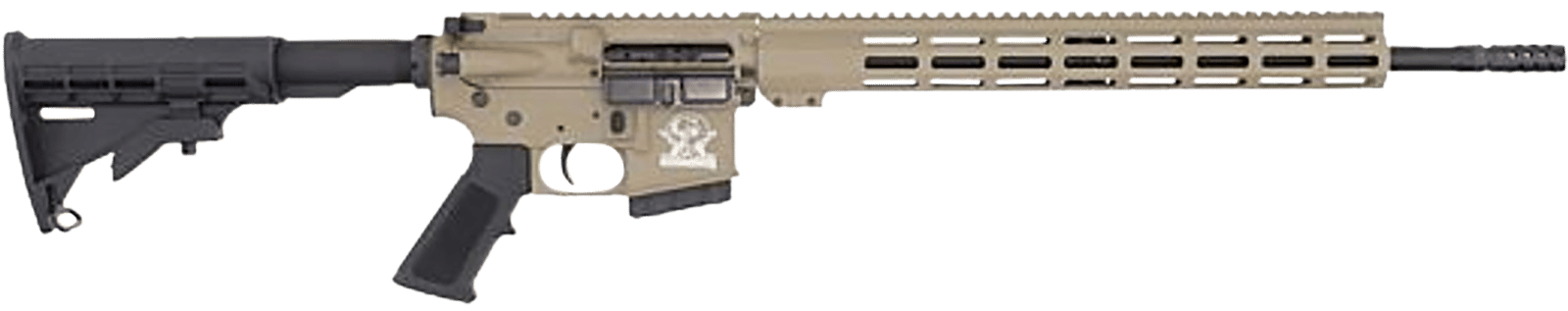 Great Lakes Firearms GL15350SSFDE16 GLFA  350 Legend 5+1 18" Stainless Threaded Barrel, Flat Dark Earth Cerakote Picatinny Rail Aluminum Receiver, M-LOK Handguard, Black Synthetic Stock, Mil-Spec Grip