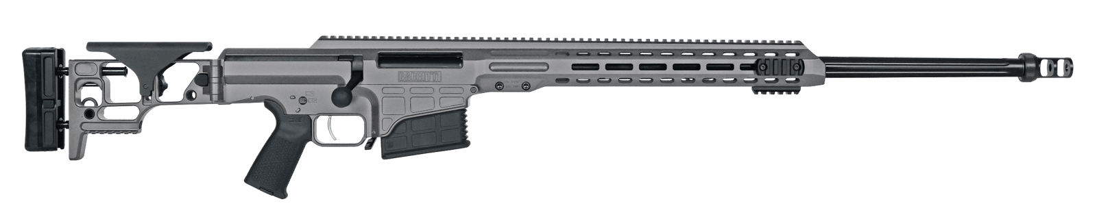Barrett 18492 MRAD  308 Win 22" 10+1 Gray Rec/Handgaurd Gray Folding w/Adjustable LOP Stock Black Polymer Grip Right Hand