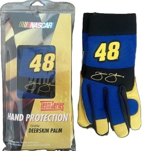 ENCON NASCAR TEAM SERIES DEERSKIN GLOVES #48 LARGE
