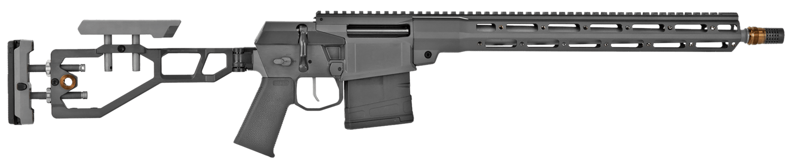 Q LLC FIX6516INGRY The Fix  6.5 Creedmoor 10+1 16" Lightweight Threaded Barrel, Aluminum Receiver w/Picatinny Rail, Free Floating Q-Sert Handguard, Black Folding Adjustable Folding Stock