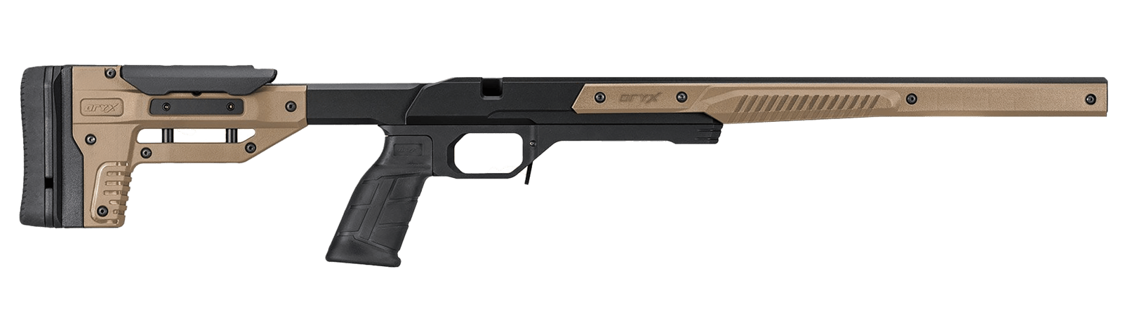 Mdt Sporting Goods Inc 104781FDE Oryx Rifle Chassis FDE Aluminum Fits Ruger 10/22