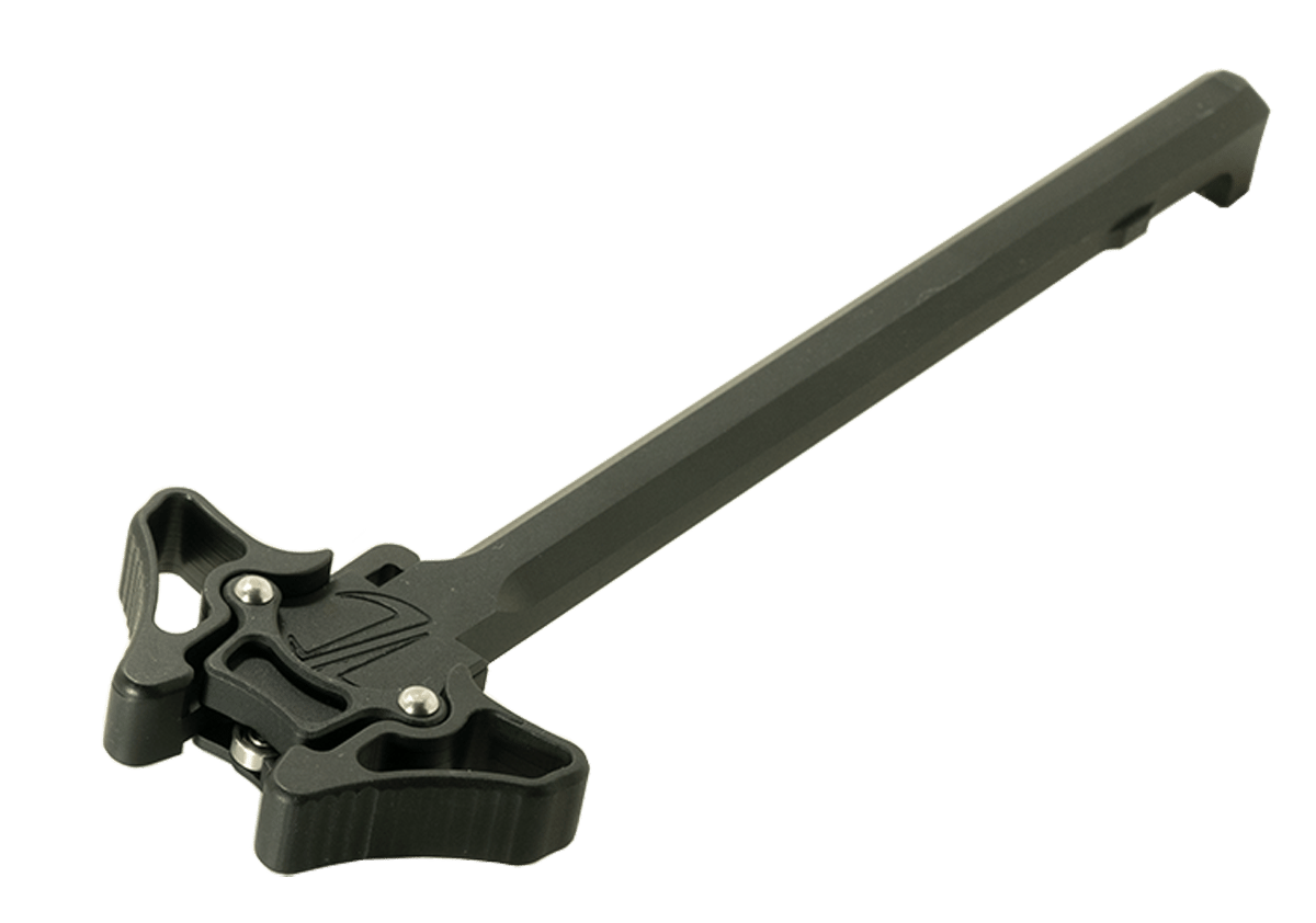 TIMBER CREEK OUTDOOR INC EMAMBICHBL Enforcer Mini Ambidextrous Charging Handle AR-Platform Black Hardcoat Anodized Aluminum