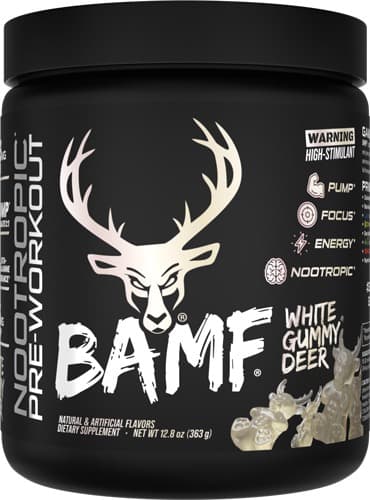 BUCKED UP PRE-WORKOUT BAMF WHITE GUMMY DEER 30 SERVINGS