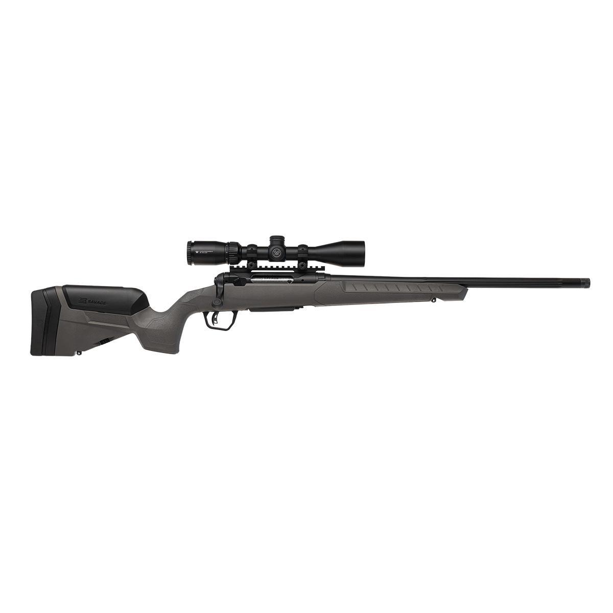 Savage 110 Trail Blazer XP Rifle 243 Win 4rd Capacity 20" Threaded Fluted Barrel Flat Dark Gray Stock w/Crossfire II 3-9x40