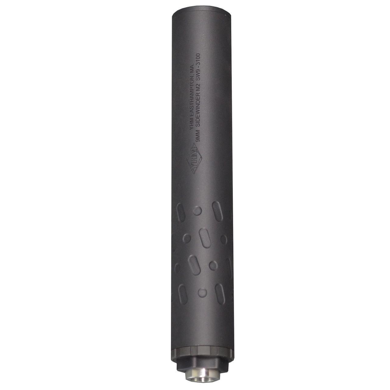 YHM 9mm Sidewinder M2 Direct Thread Suppressor 9mm Luger Aluminum/Steel Black 1/2?-28