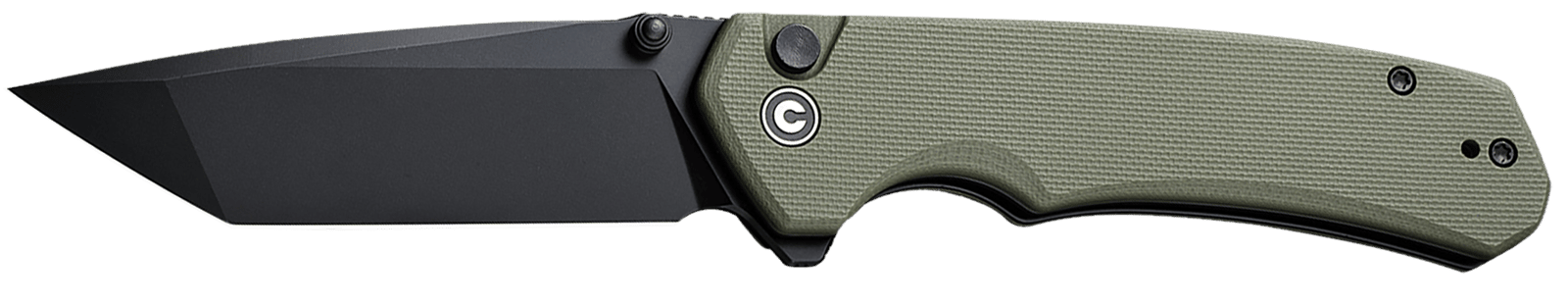 Civivi Knives C19059C-2 Brazen  3.46" Folding Plain Black D2 Steel Blade, OD Green Textured G10 Handle