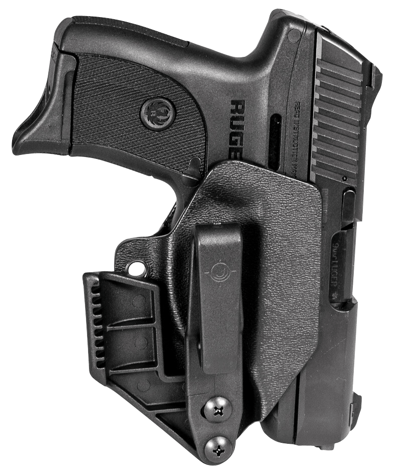 Mission First Tactical H2RUEC9AIWBM Minimalist Holster IWB Black Polymer Belt Clip Fits Ruger EC9/EC9s/LC9/LC9s Ambidextrous