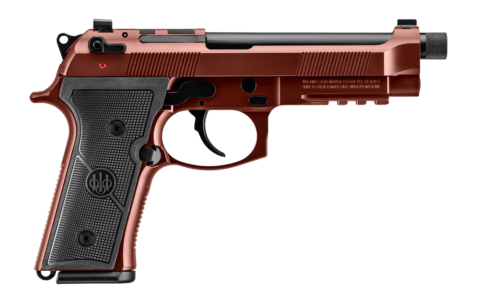 Beretta USA JS92M9A4GCLA15 M9A4 Overlanding Full Size Frame 9mm Luger 15+1 5.10" Black Threaded Barrel, Clay Cerakote Steel Optic Ready/Serrated Slide, Clay Cerakote Aluminum Frame w/Beavertail & Pica