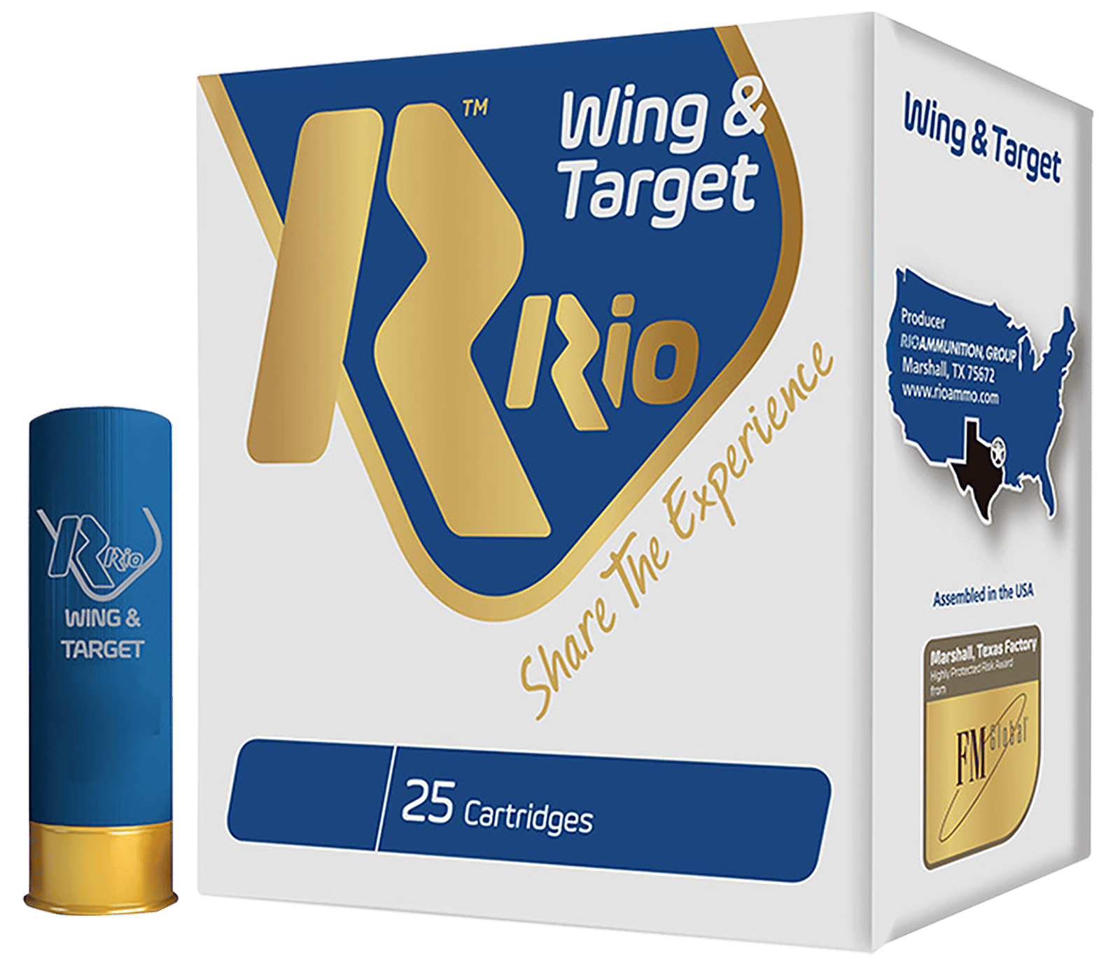 Rio Ammunition WT288 Wing & Target  12Gauge 2.75" 1oz 8Shot 25 Per Box/10 Case