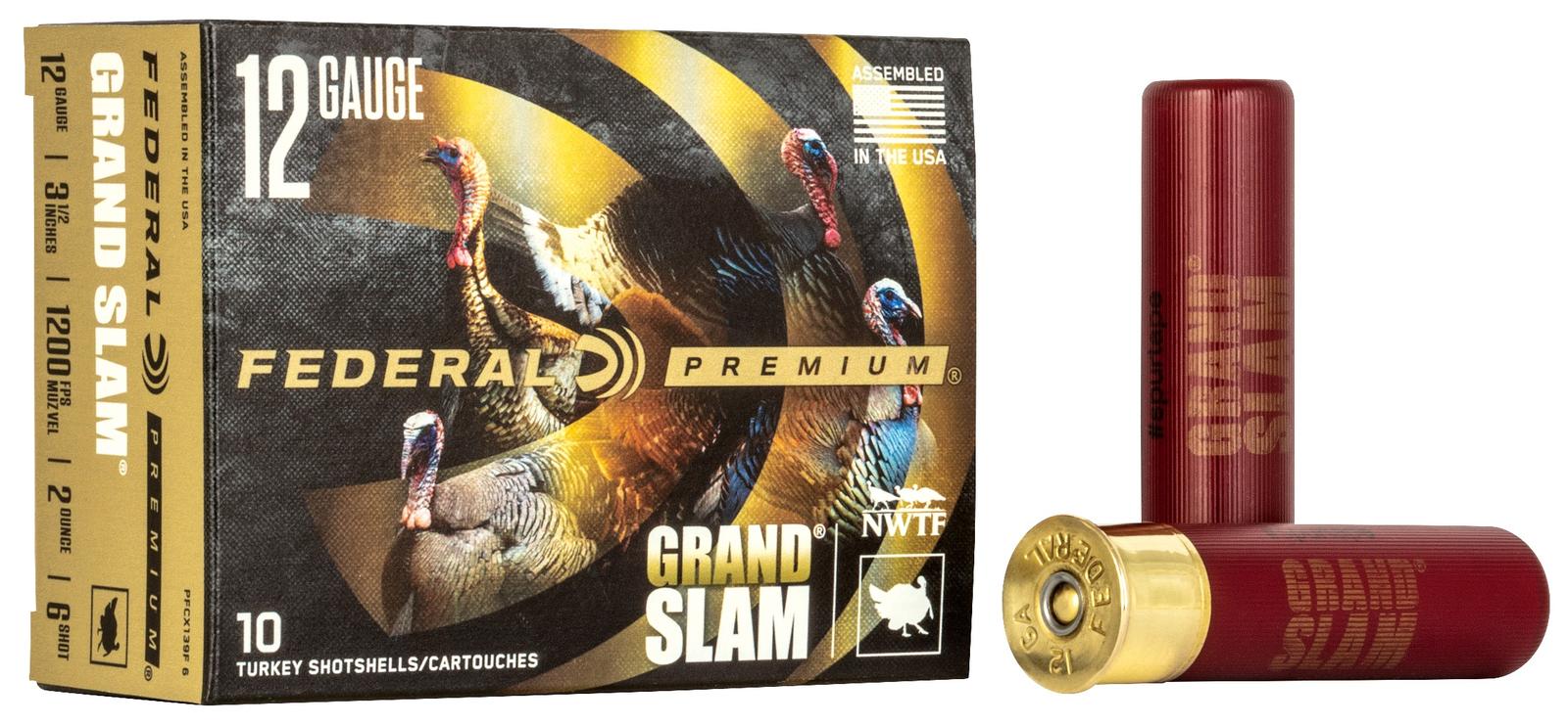 Federal PFCX139F6 Premium Grand Slam 12Gauge 3.50" 2oz 6Shot 10 Per Box/25 Case