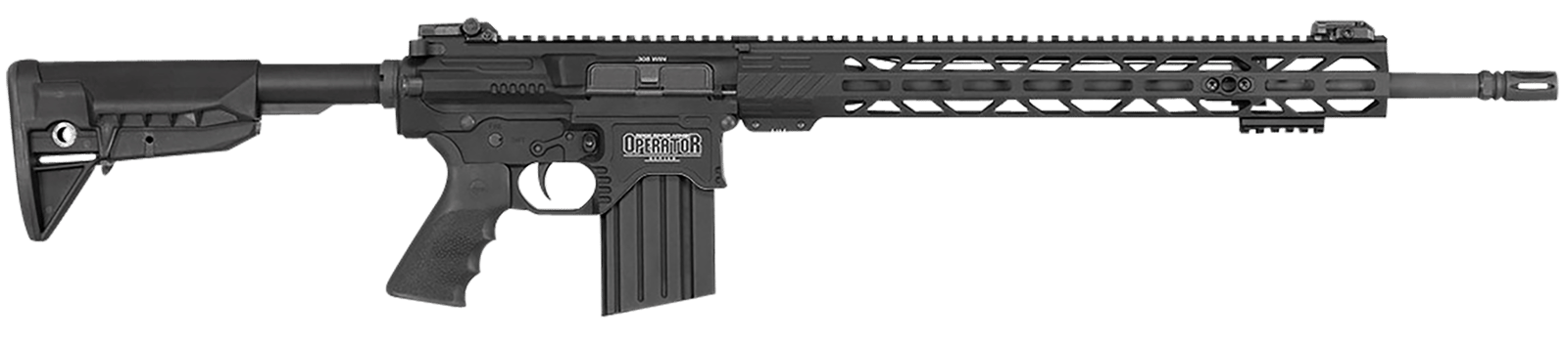 Rock River Arms OP1005BT LAR-BT3 Operator DMR 308 Win 20+1 20", Black, Billet Rec, BCM SOPMOD Stock, 17" M-Lok Handguard, Hogue Beavertail Grip, Magpul MBUS Pro Sights, OEM Match Trigger