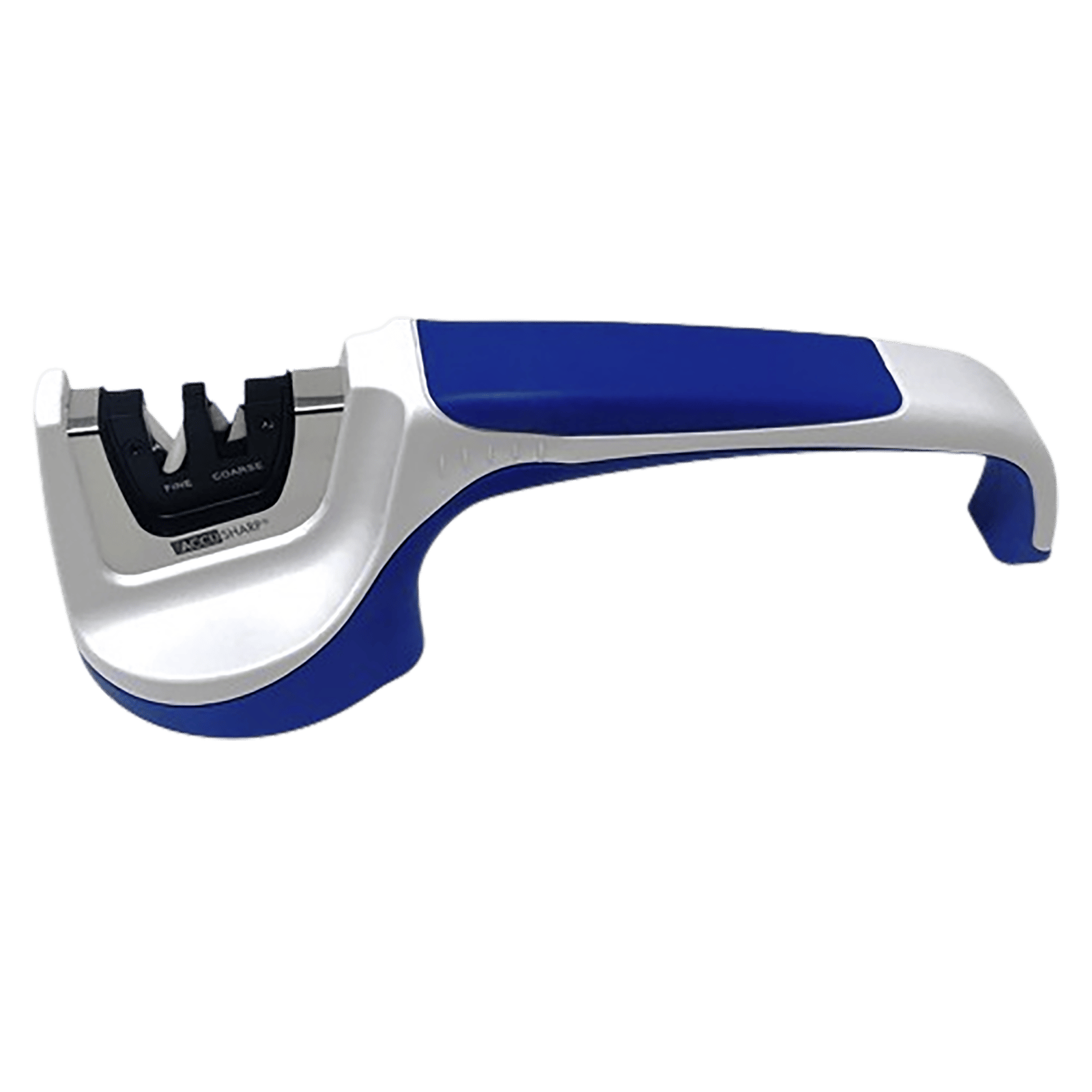 AccuSharp 036C Knife Sharpener Pull Through Blue/White Hand Held Diamond Tungsten Carbide Sharpener Ergonomic Handle