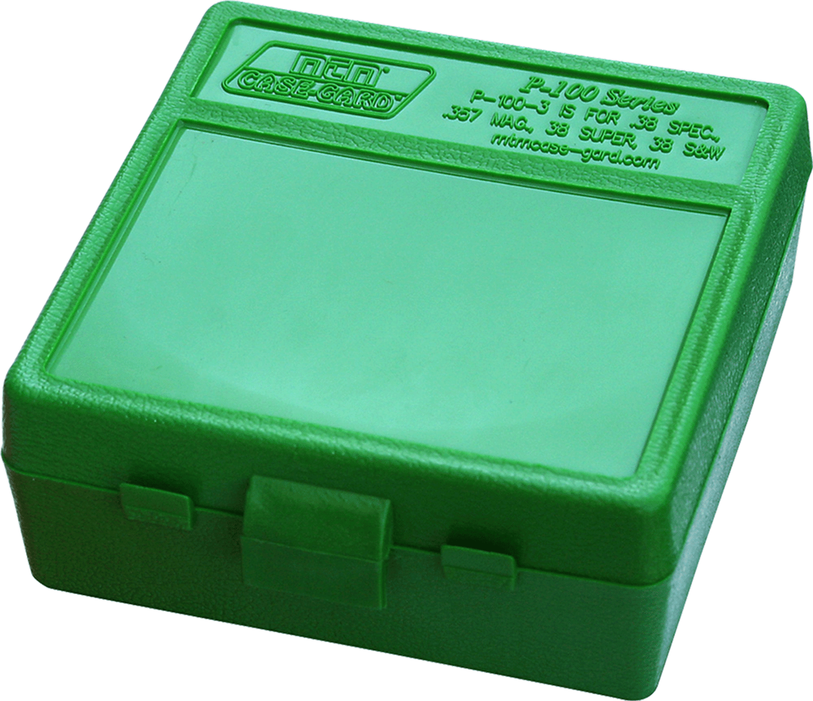 MTM Case-Gard P100310 Ammo Box Flip-Top Multi Caliber Green Polypropylene 100rd