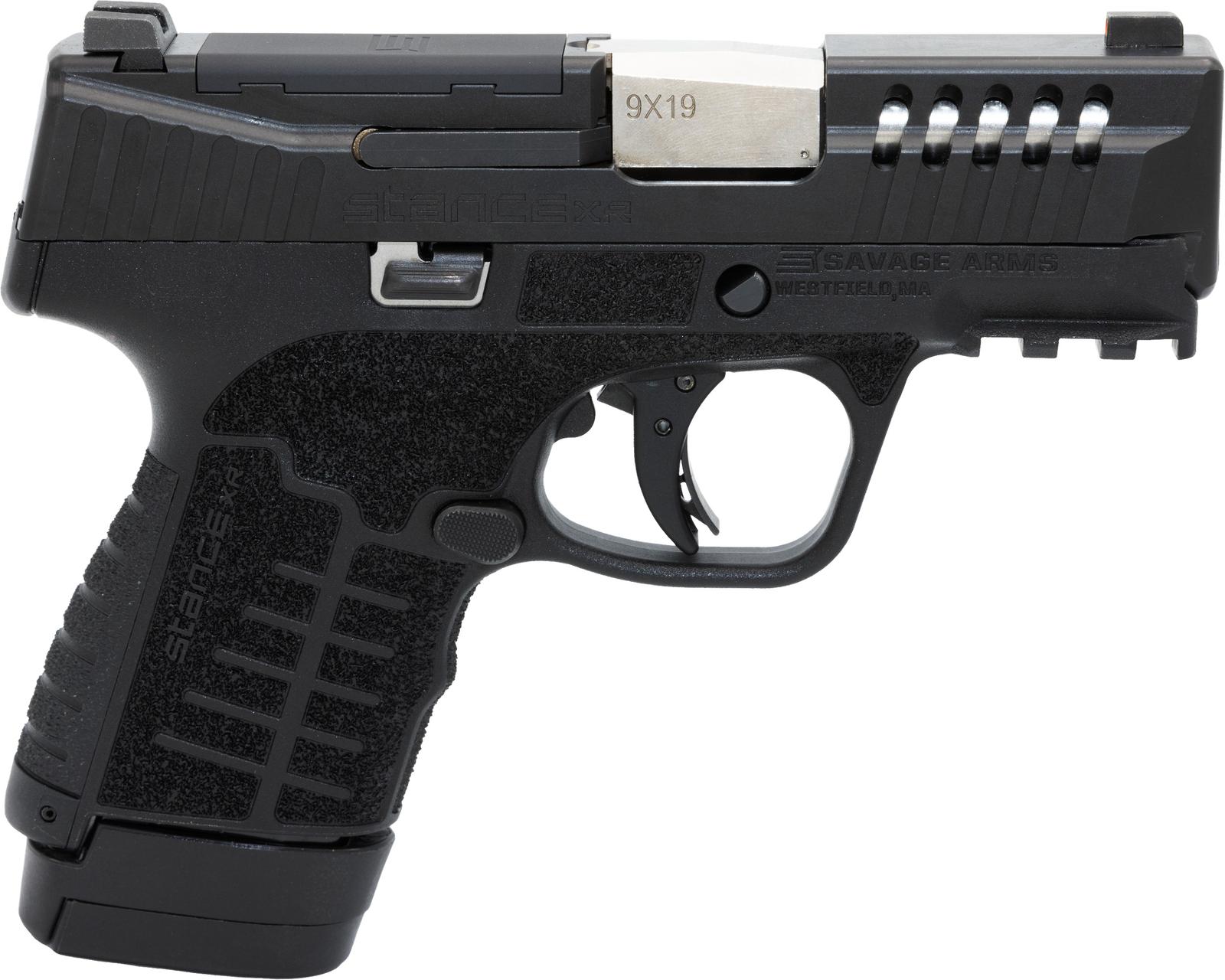 Savage Arms 67062 Stance XR 9mm 13+1 3.20" Natural Black Nitride Ported Stainless Steel Slide Black Glass Filled Nylon Grip Ambidextrous