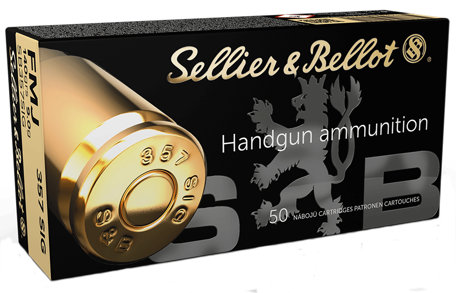 Sellier & Bellot SB357SIG Handgun  357Sig 140gr Full Metal Jacket 50 Per Box/20 Case