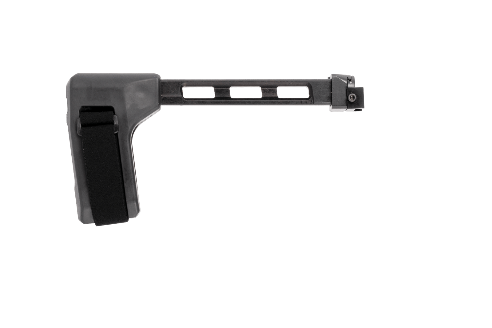 SB Tactical FS1913A01SB SBT  Side Folding Black Synthetic with Hinge, 9.25" OAL & Nylon Strap for AR-Platform with 1913 Picatinny Rail (Tube Not Included)