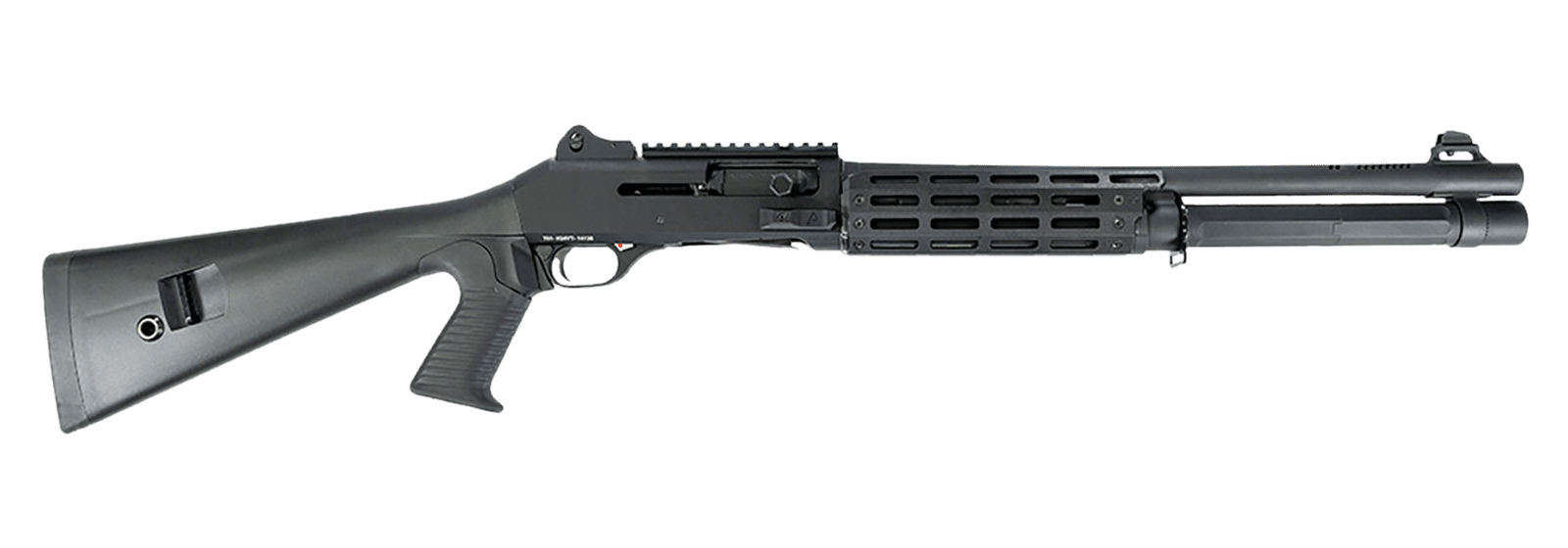 MAC 21000183 Agency Tradesman 1014 12 Gauge Semi-Auto 3" 5+1 18.50" Black Chromate Ported Barrel, Aluminum Receiver w/Picatinny Rail, M-LOK Handguard, Black Fixed w/Pistol Grip Synthetic Stock