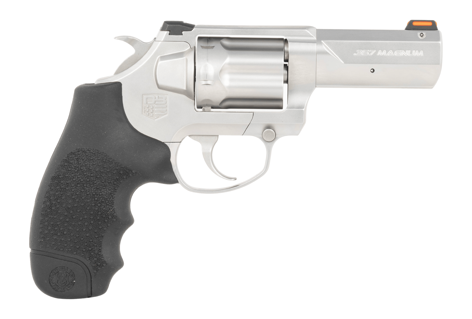 Diamondback DB0700S713 SDR DA/SA 357 Mag/38 Special +P 6 Shot 3" Glass Bead Stainless Steel Barrel, Cylinder & Frame, Black Hogue Rubber Grip, Exposed Hammer