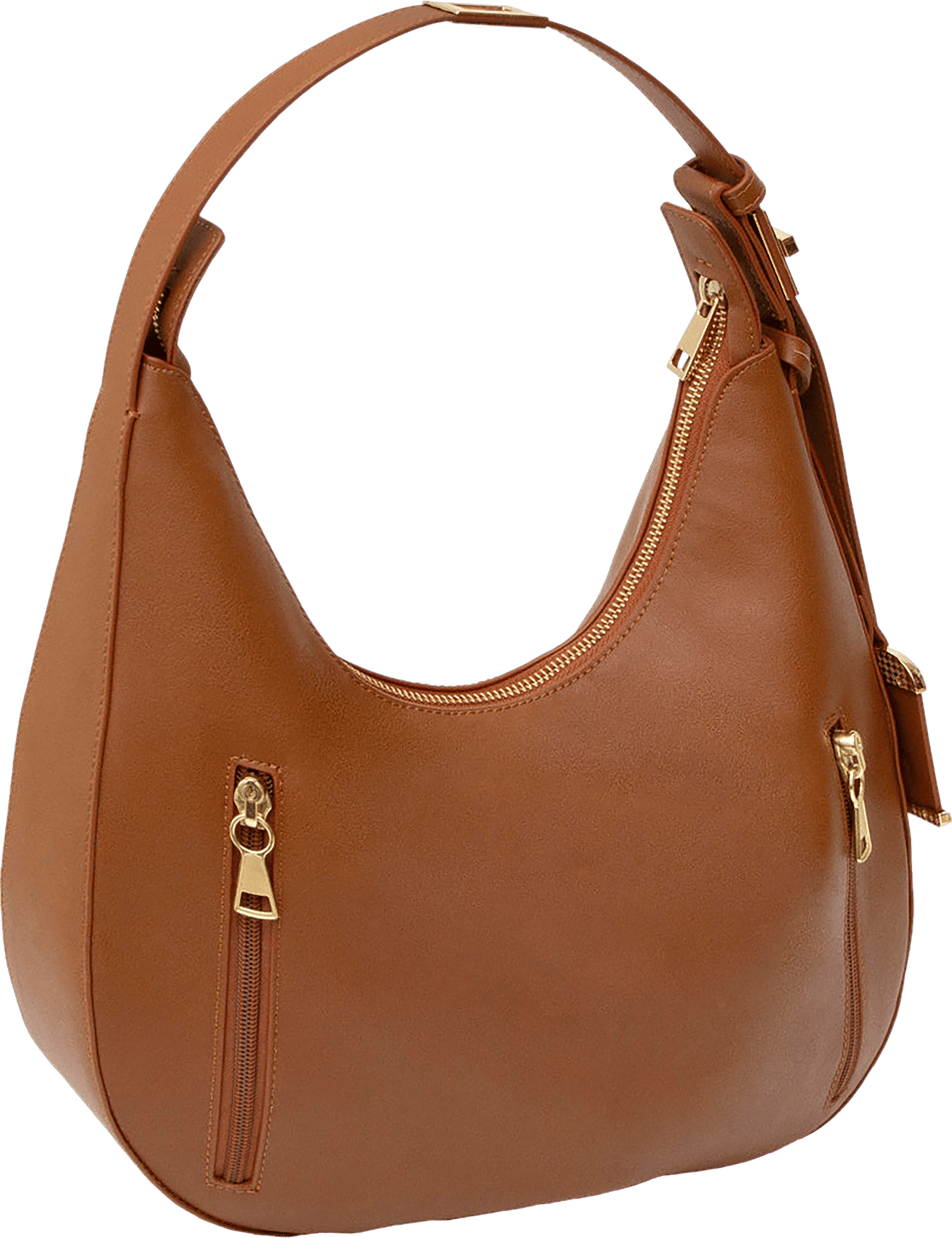 BDOG BDP-092     HOBO STYLE SHOULDER BAG - COGNAC