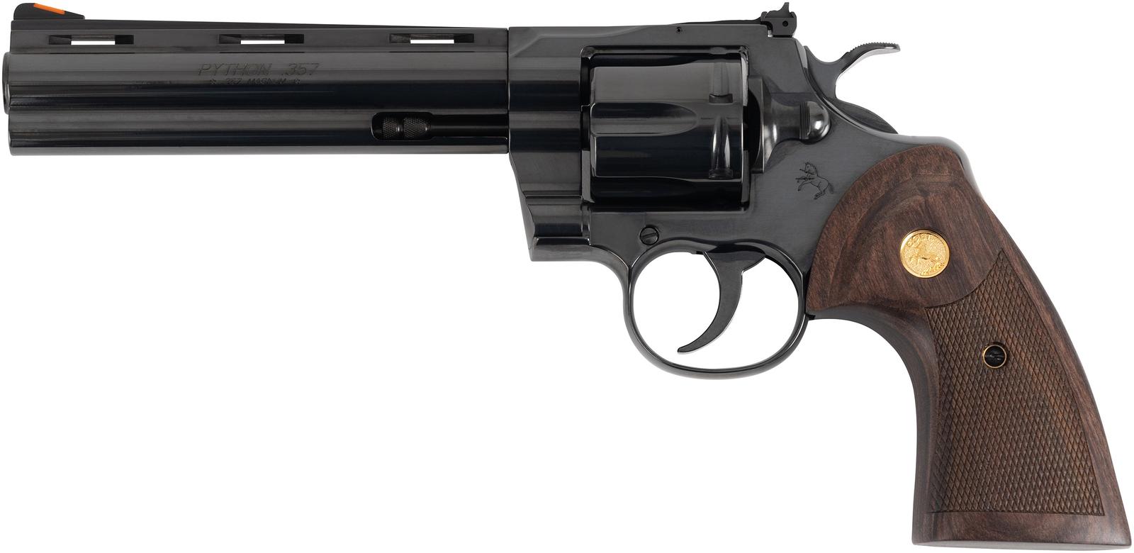 CLT PYTHON 357MAG 6 BLUED WOOD GRIP