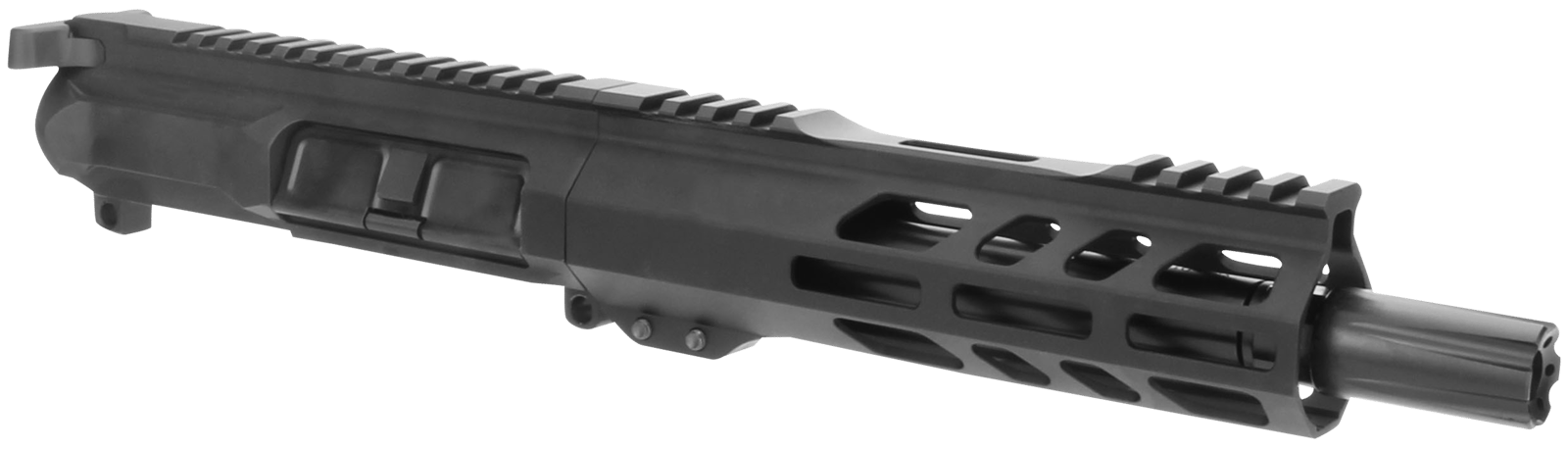 TacFire BU9MM7 Pistol Upper Assembly  9mm Luger Caliber with 7" Black Nitride Barrel, Black Anodized 7075-T6 Aluminum Receiver & M-LOK Handguard for AR-Platform Includes Bolt Carrier Group