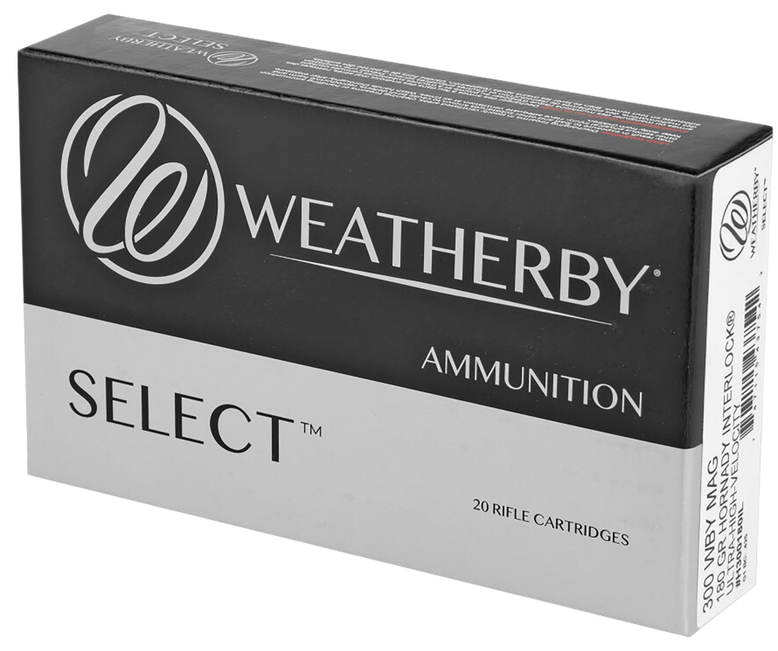 Weatherby H300180IL Select  300WthbyMag 180gr Hornady Interlock 20 Per Box/10 Case