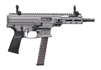 Panzer Arms PAARP9PCCTG ARP9 9mm Luger 33+1 6.50" Black Barrel, Tactical Gray Aluminum Receiver w/Picatinny Rail, Rear Picatinny Rail, Black Polymer Grip, Ambidextrous