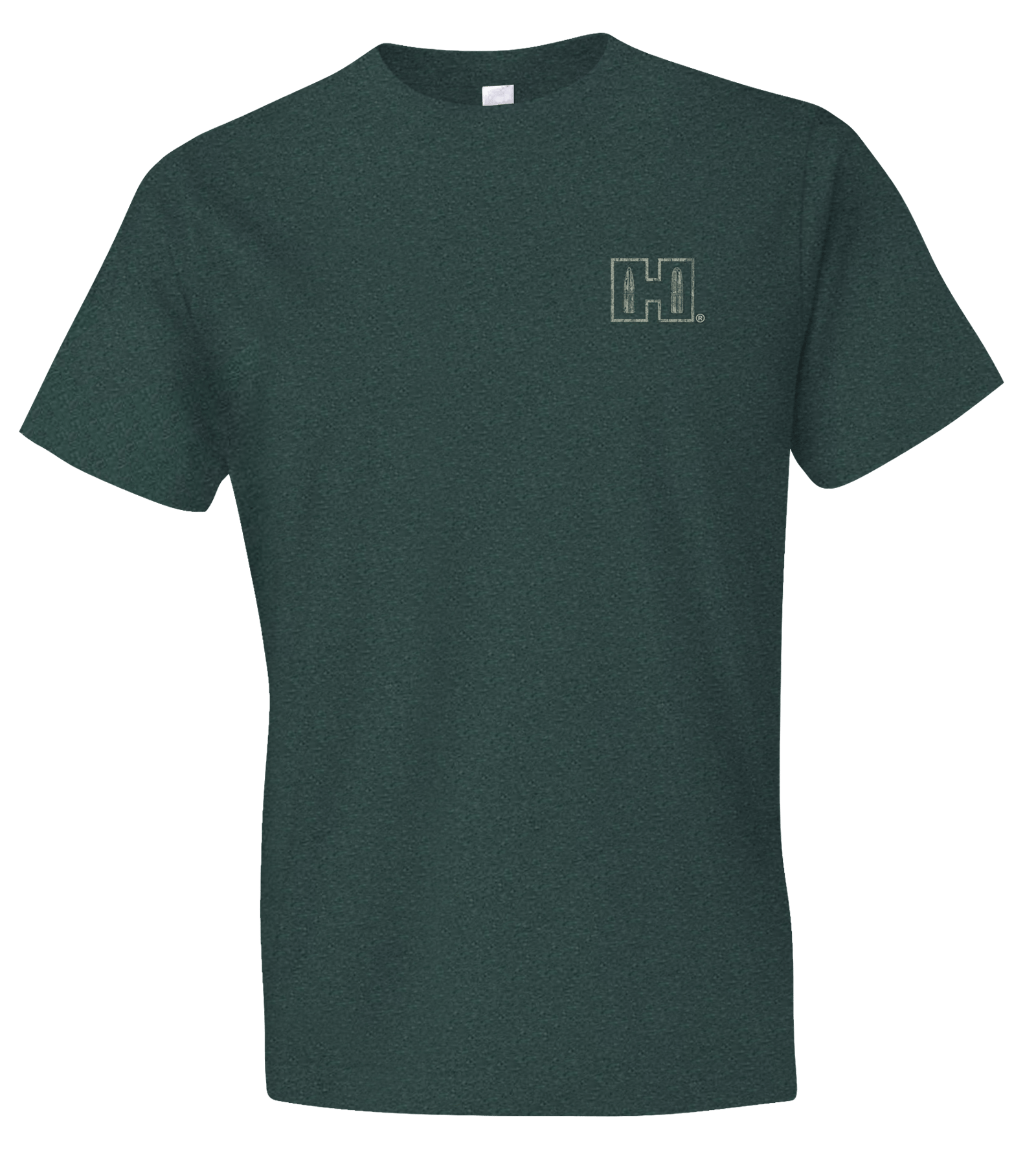 Hornady Gear 31794 Double Rocker  Olive Heather, Cotton/Polyester/Rayon, Short Sleeve Semi-Fitted, XL